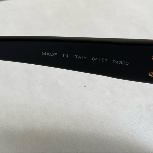 Chanel Black Sunglasses with Gold CC logo Accents
